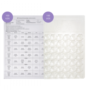 Pack 100 Etiquetas Troqueladas - Pack 100 Blisters SPD